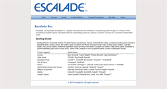 Desktop Screenshot of escaladeinc.com