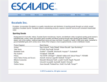 Tablet Screenshot of escaladeinc.com